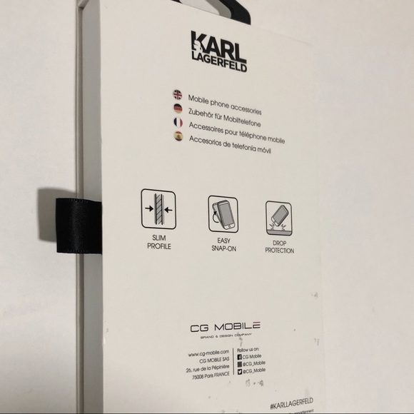 Karl Lagerfeld iPhone Cellphone Cover Case NWT - Picture 4 of 4